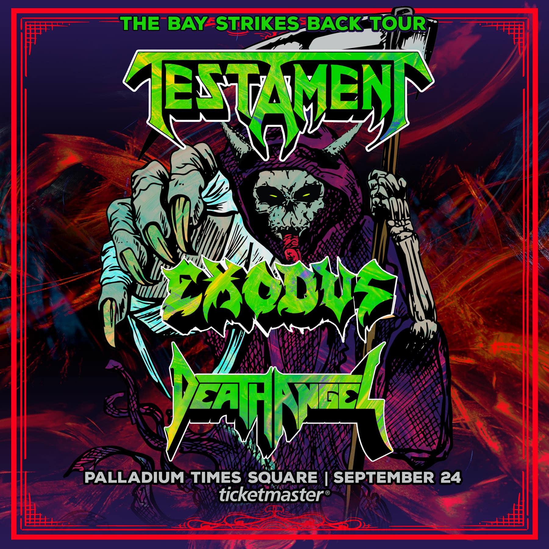 Testament with Exodus and Death Angel