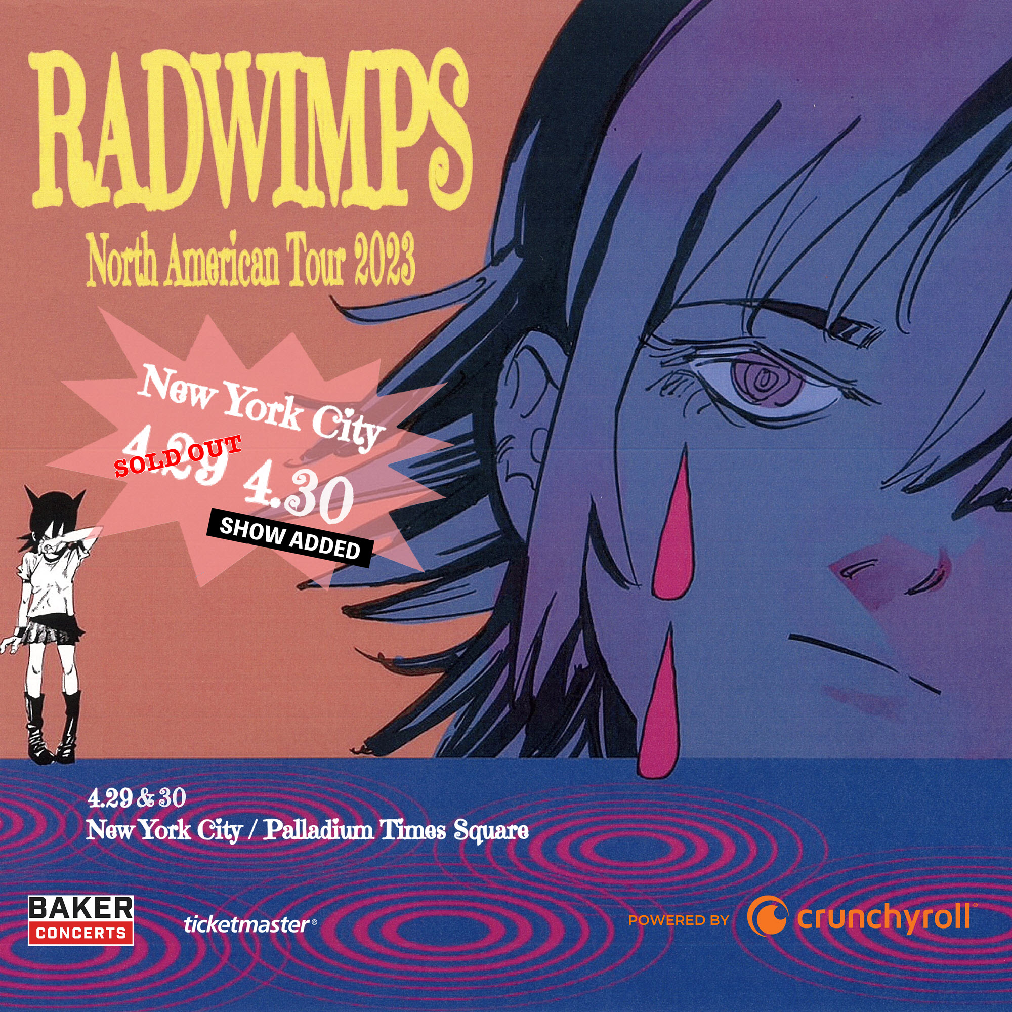 Radwimps 2 shows powered by Crunchyroll