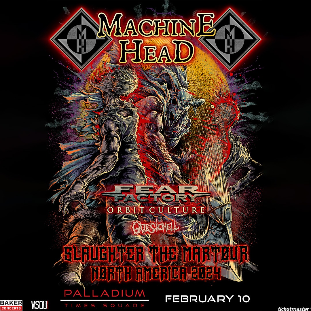 Machine Head in NYC on Feb 10th 2024 Slaughter the Martour 2024